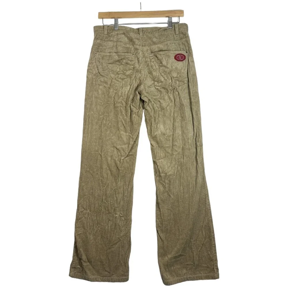 Xisle Mens Corduroy Casual Pant size 34 Beige Cotton Pant - Picture 2 of 15